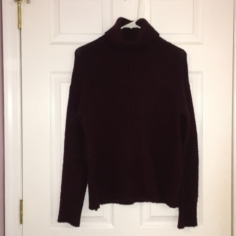 Maroon Turtleneck Sweater